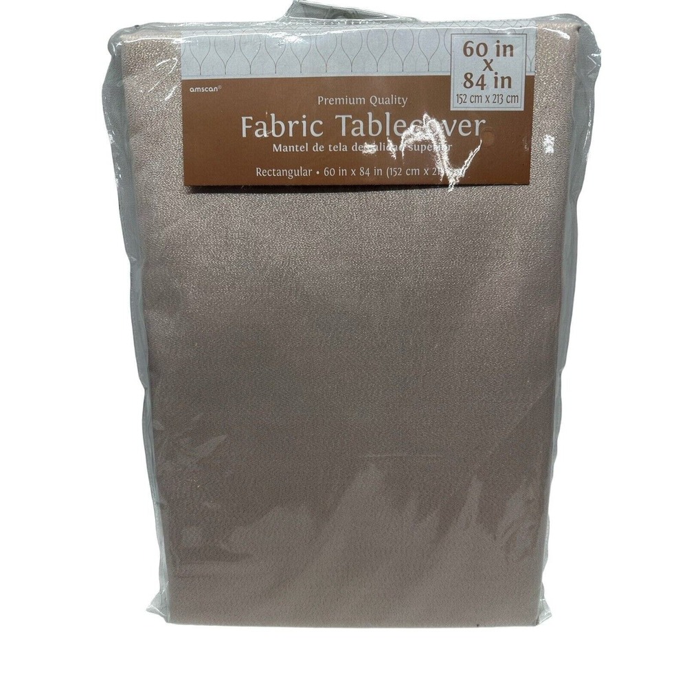 Anscan 60 x 84" Rose‎ Gold Rectangle Tablecloth